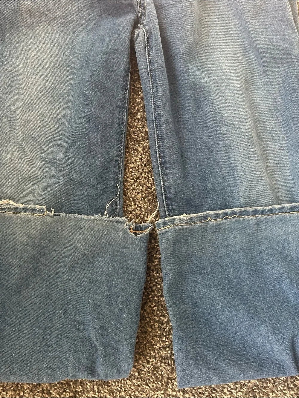 Old Navy Blue Girls Baggy Elastic-Waist Jeans